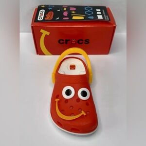 New CROCS x McDonalds #5 Kids Happy Meal Red Character Toy Shoe Clip Charm❤️💛